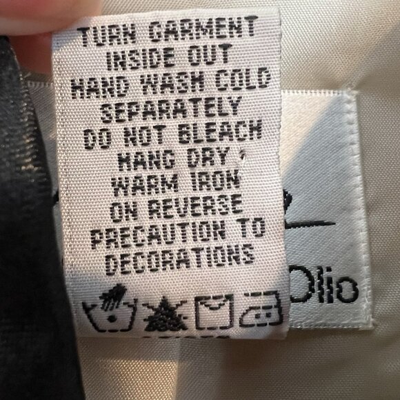 Linea Louis Dell'Olio Jacket Blazer Women Plus 1X Linen Cream Black Beaded - Picture 3 of 8